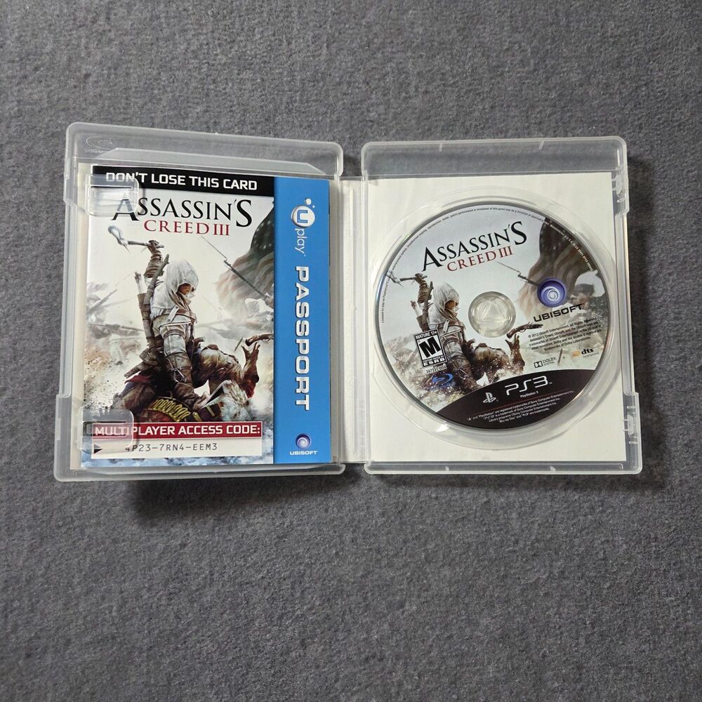 Assassin's Creed III (PS3) Complete In Box Ubisoft Action Adventure Game